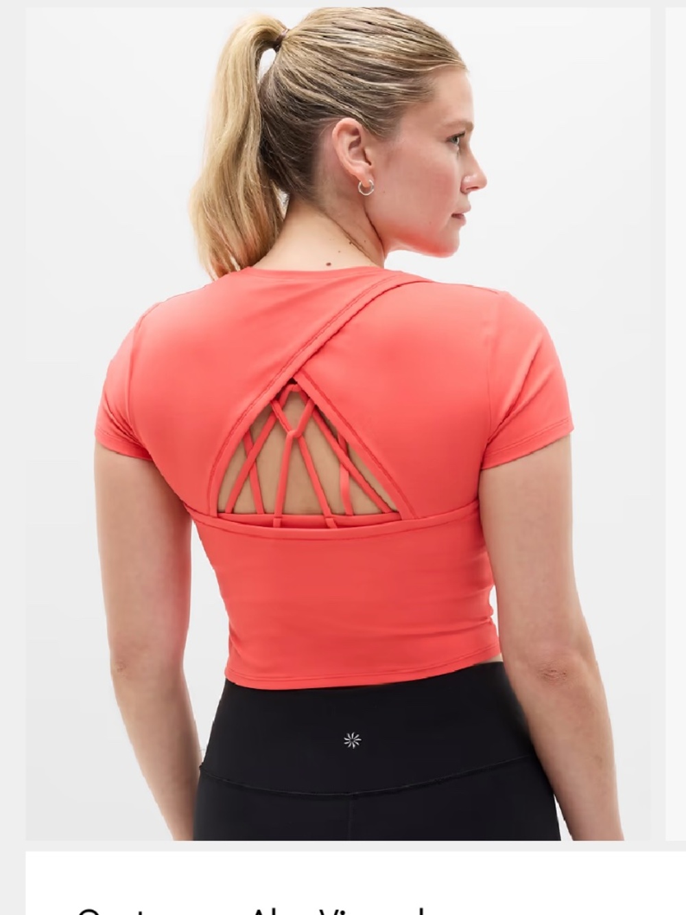 Transcend Open Back Tee. Large. Punch. NWT. - Picture 2 of 10